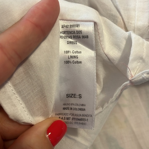 Agua by AguaBendita Hortensia Rosa Poplin Midi Dress - S - Picture 11 of 11